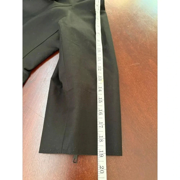 Lafayette 148 New York Black Blazer Career Jacket Size 12 Ruffled Zipper Necklin - Picture 12 of 13